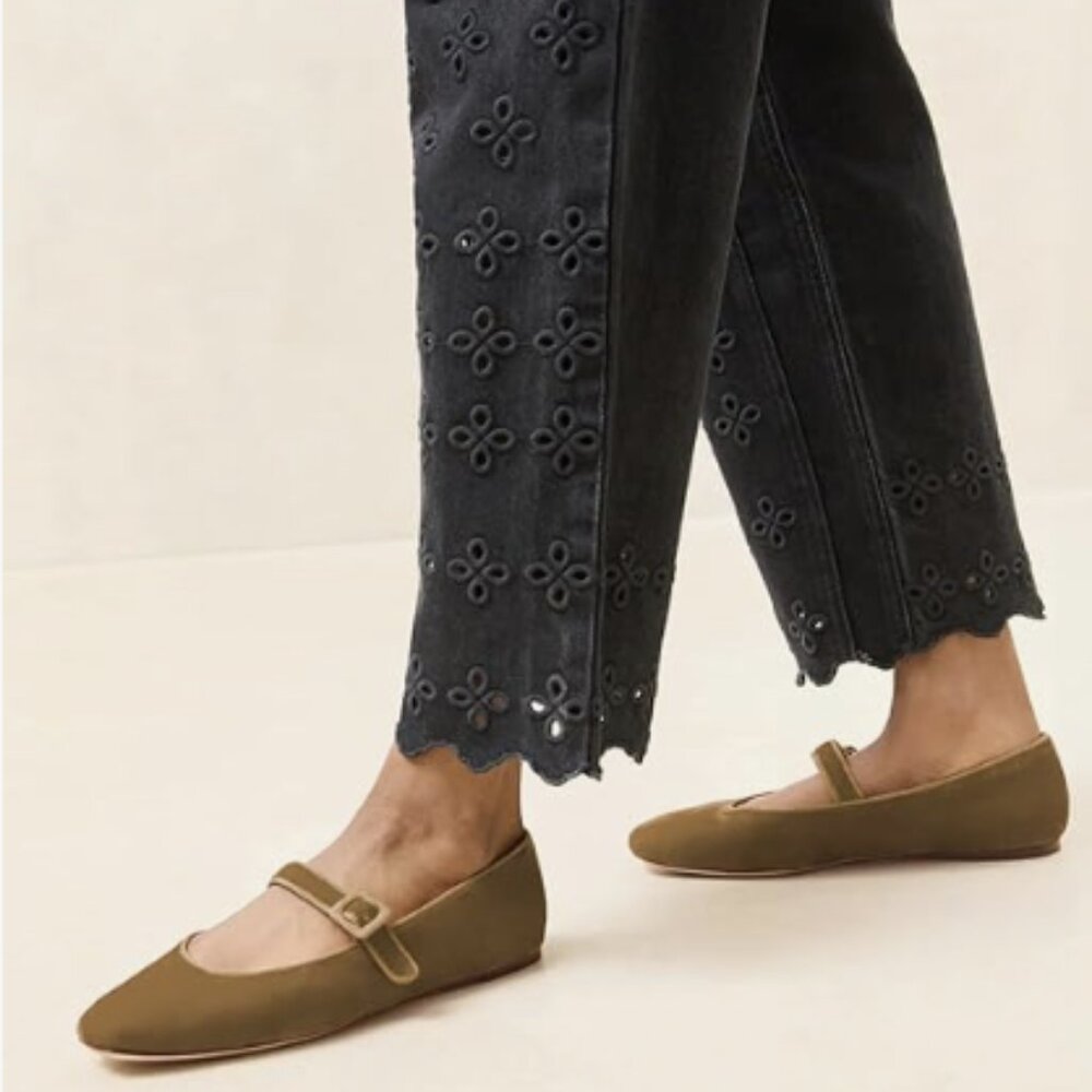 miss left Women's Buckle Strap Mary Janes Classic Closed Round Toe Brown Shoes